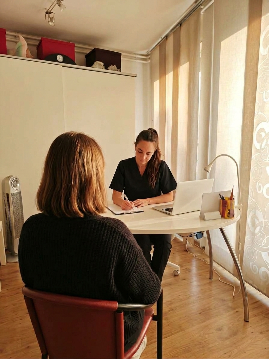 Tiphaine Chollet à son bureau